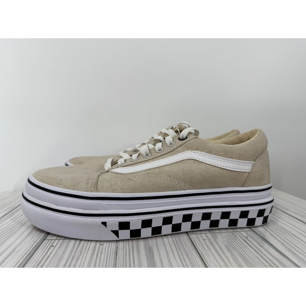 VANS SUPER COMFYCUSH PLATFORM CANVAS SANDSHELL Womens Size 9 New - Picture 2 of 15